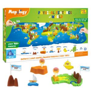 Imagimake Mapology Physical Features of World Puzzle