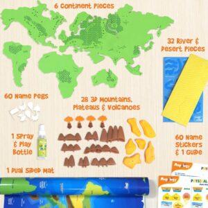 Imagimake Mapology Physical Features of World Puzzle