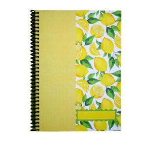 Blissberry Spiral Hard Cover Notebook – Lemon