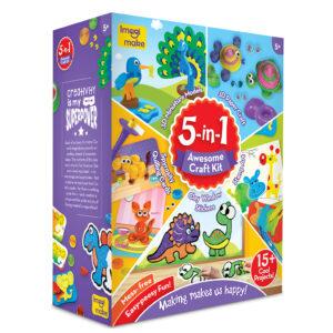 Imagimake 5-in-1 Awesome Craft Kit – Creative Toy & DIY Set for Kids