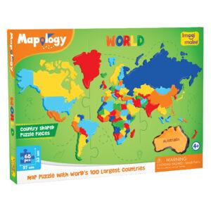 Imagimake Mapology World Map Puzzle