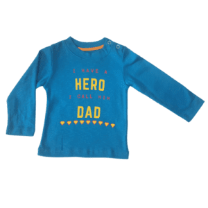 Blissberry “I have a hero, I call him Dad” Long Sleeve T-Shirt