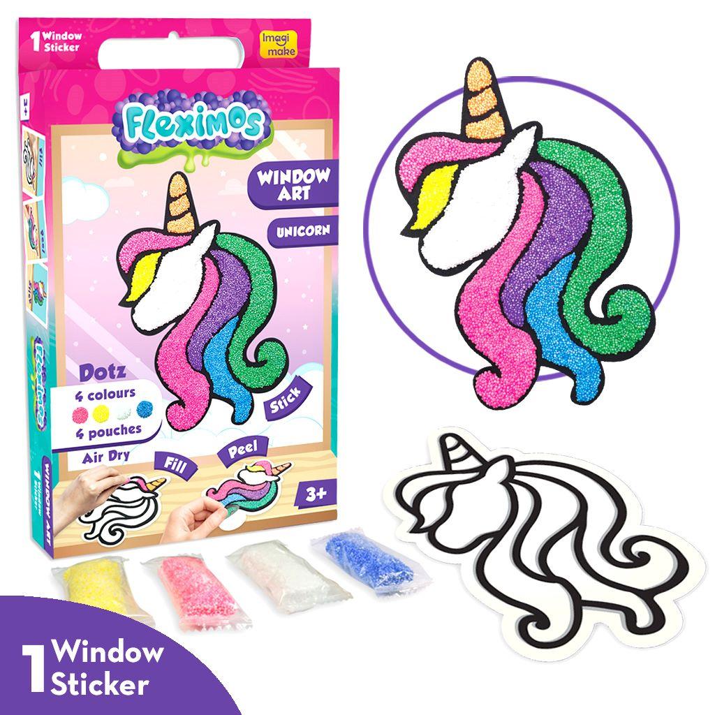 CLAY STICKERS UNICORN