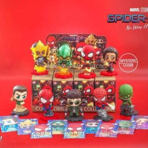 Hot Toys Spider-Man: No Way Home – Spider-Man Cosbi Bobble-Head Collection (Series 2) Assortment | Full Collection | 8 Pcs