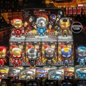 Hot Toys Iron Man 3 – Iron Man Cosbi Bobble-Head Collection (Series 3) Assortment | Each sold separately