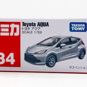 Tomica Toyota Aqua No.34 | 1: 59 Diecast Scale Model