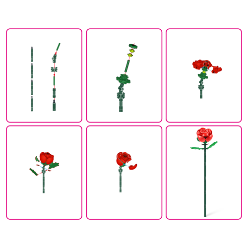 MAX Build More Premium Rose Building Bricks Collection - Image 8
