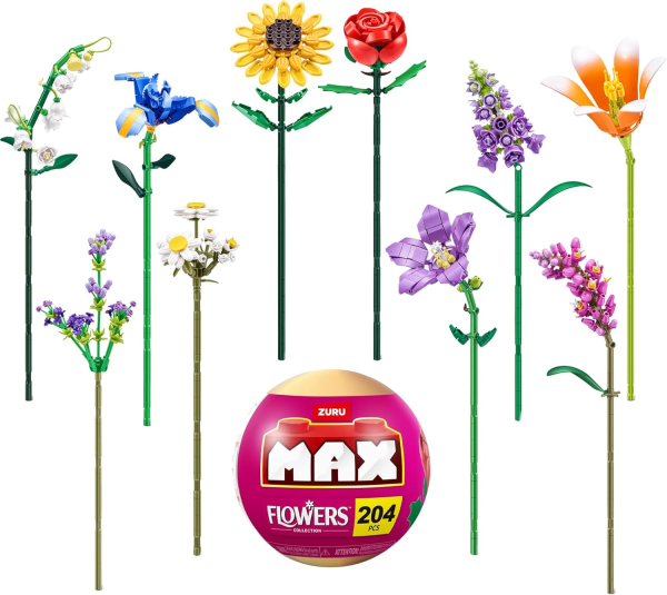 MAX Build More Premium Flowers Building Bricks Collection (Single Flower)